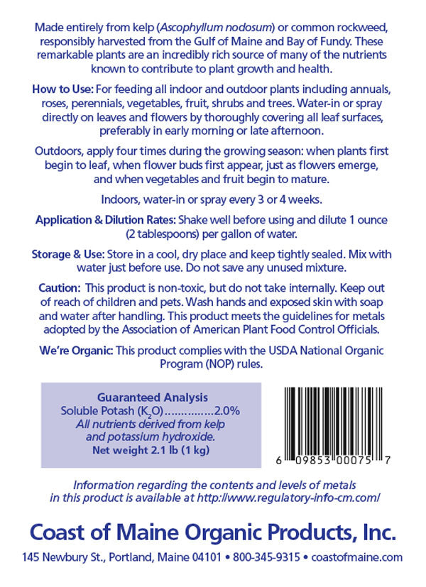 kelp fertilizer nutrients Liquid Kelp Fertilizer All Purpose Plant Food QT – Phantom 2 Go
