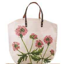 Load image into Gallery viewer, Floral Bag with Leather Handles
