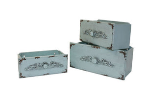 Planter, Turquoise Rectangular Drawer (each size sold separate)