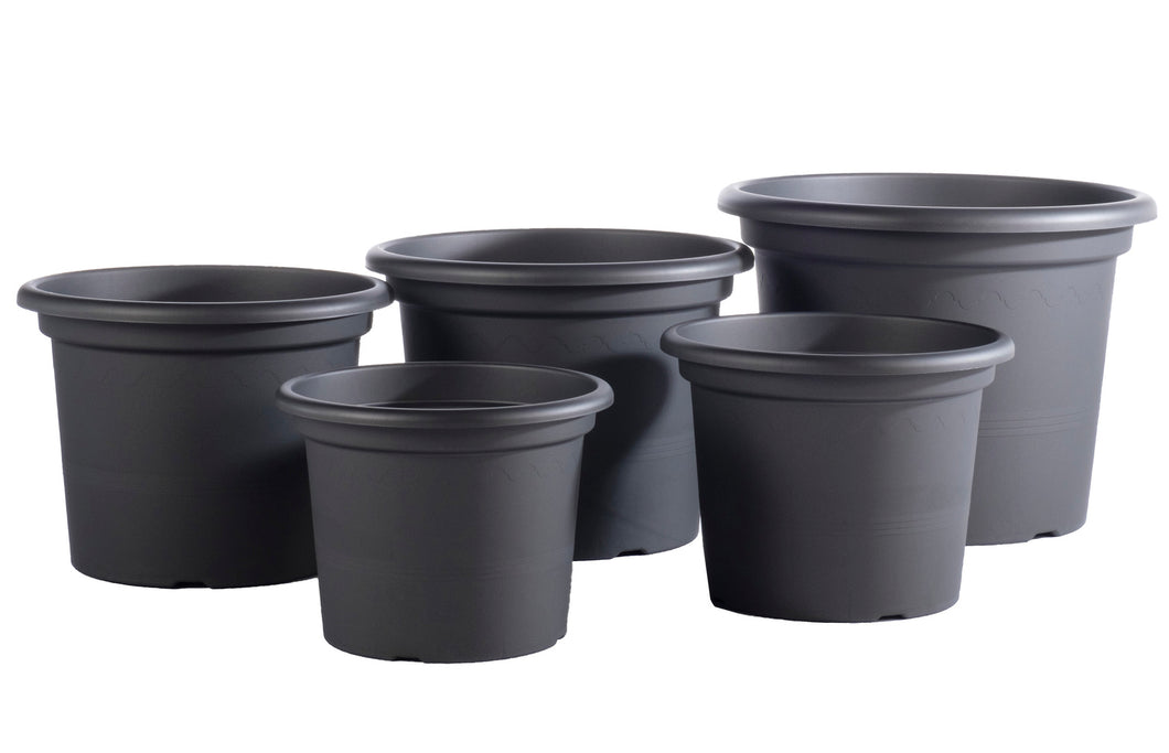 Geo Planter, Anthracite (sizes sold separately)