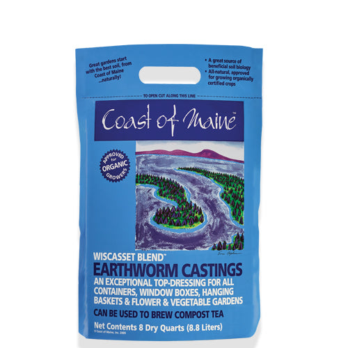 Earthworm Castings, Wicasset Blend 8 QT
