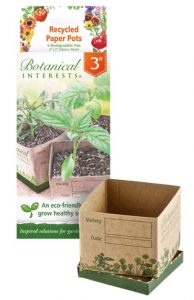 Botanical Interests Recycled Paper Pots