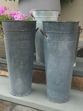 Load image into Gallery viewer, French Zinc Flower Bucket (each size sold separate)
