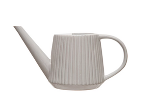 Stoneware Fluted Watering Can